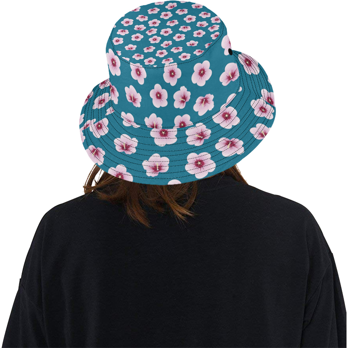 Cherry Blossom Pattern Print Design CB08 Unisex Bucket Hat
