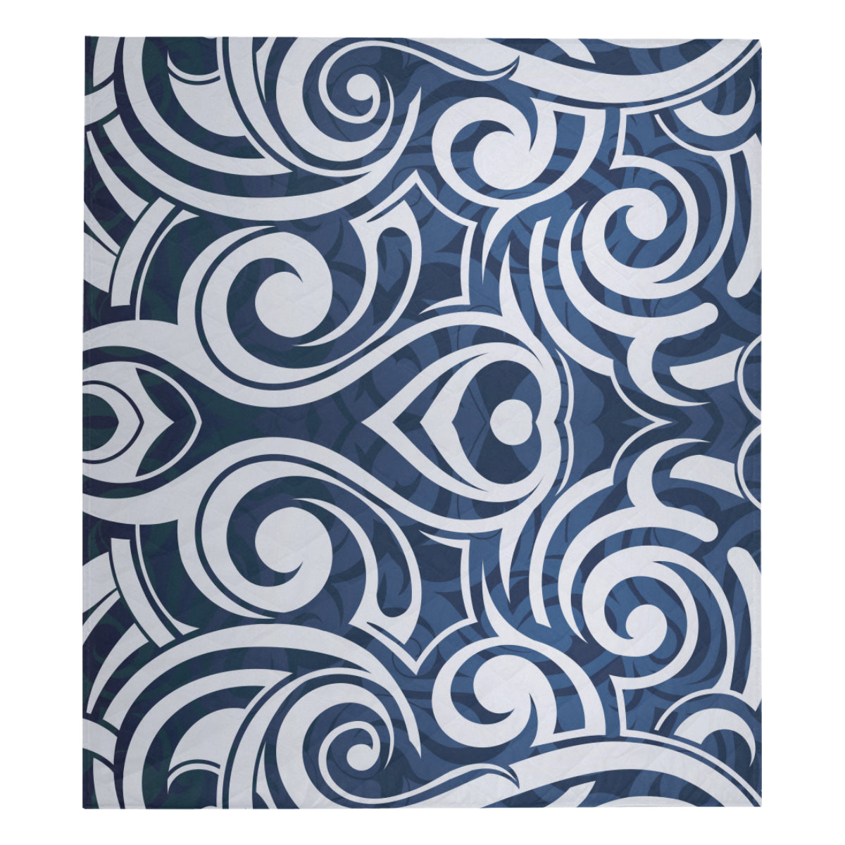 Maori Pattern Print Design 01 Premium Quilt