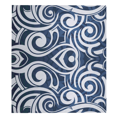 Maori Pattern Print Design 01 Premium Quilt