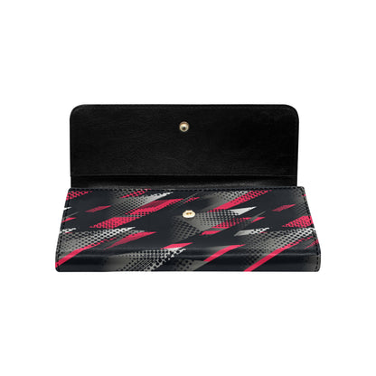 Racing Style Pattern Print Design A04 Women's Trifold Wallet