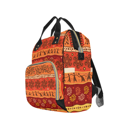 African Pattern Print Design 04 Diaper Bag Backpack