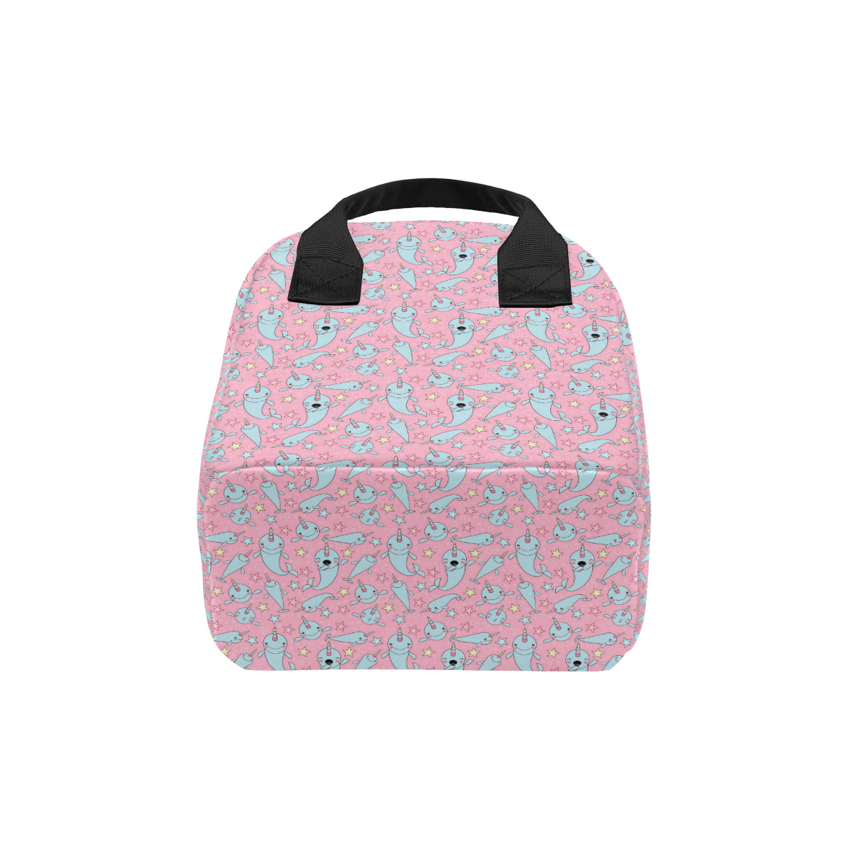 Narwhal Cartoon Cute Print Insulated Lunch Bag