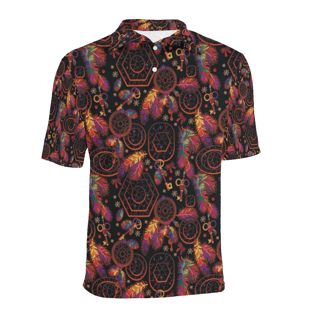 Dream catcher native american Men Polo Shirt