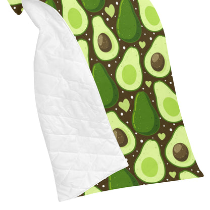 Avocado Pattern Print Design AC04 Premium Quilt