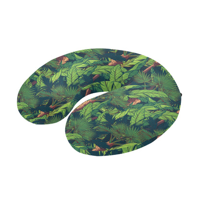 Rainforest Pattern Print Design A01 U-Shaped Travel Neck Pillow