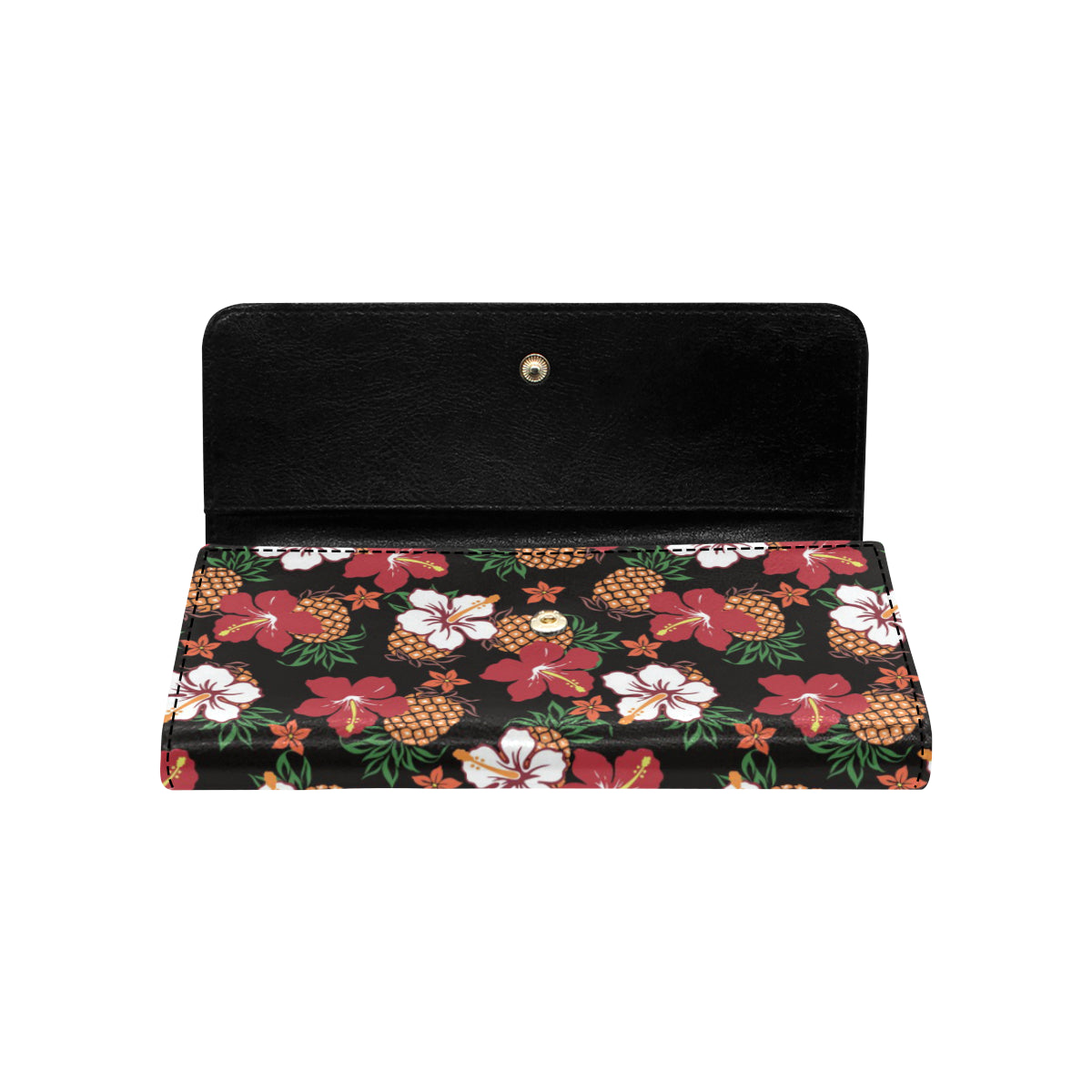 Hawaiian Themed Pattern Print Design H013 Women's Trifold Wallet
