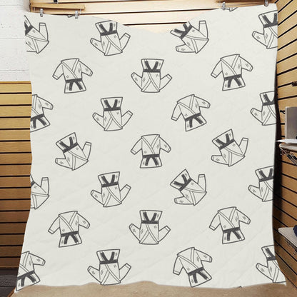 Karate Pattern Print Design 01 Premium Quilt