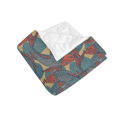 Pisces Pattern Print Design A01 Premium Quilt