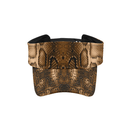 Snake Skin Brown Print Unisex Sun Visor