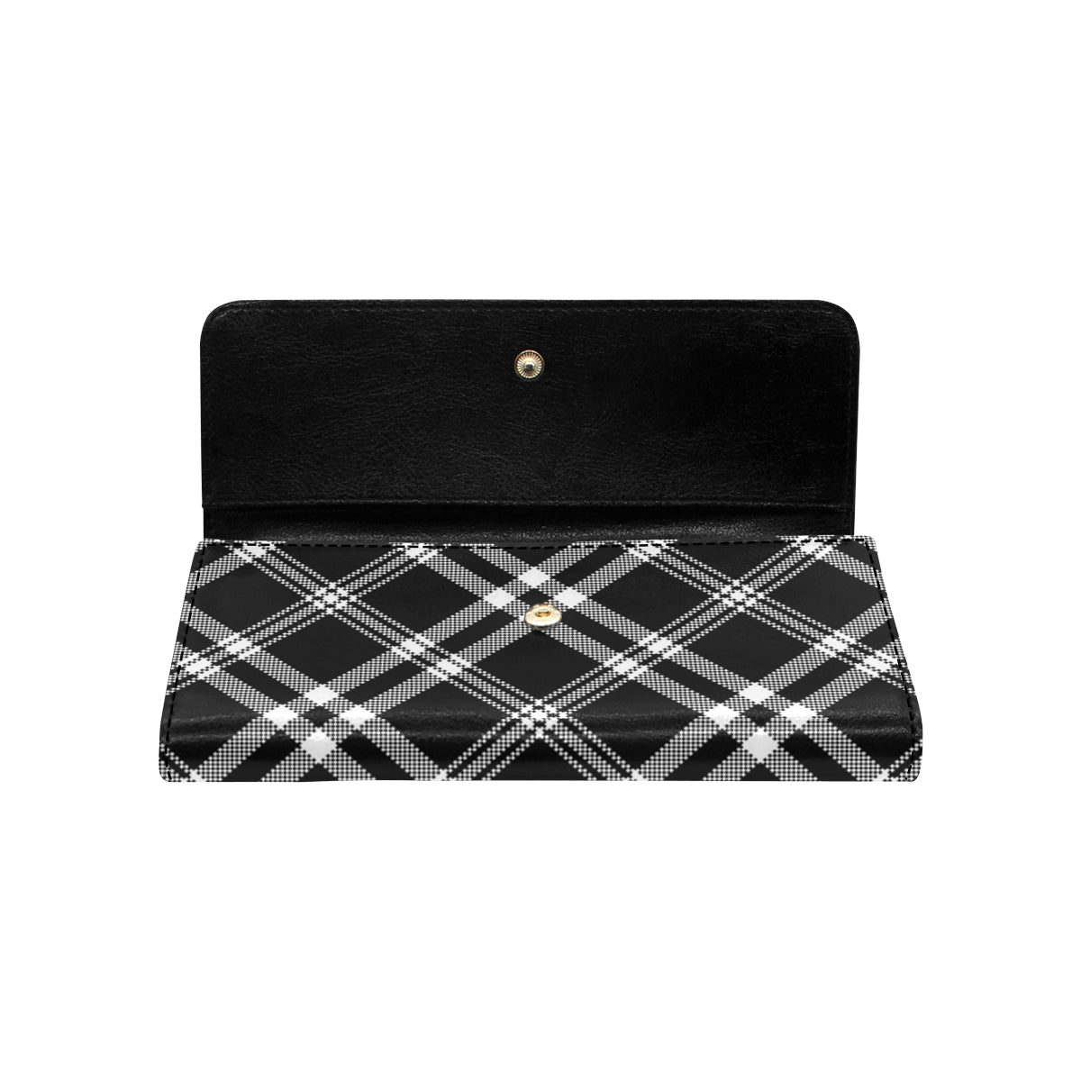 Madras Pattern Print Design 03 Women's Trifold Wallet