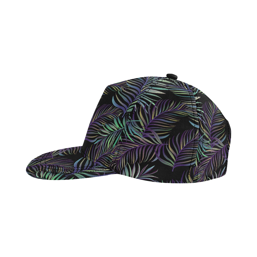Tropical Palm Leaves Pattern Brightness Snapback Cap