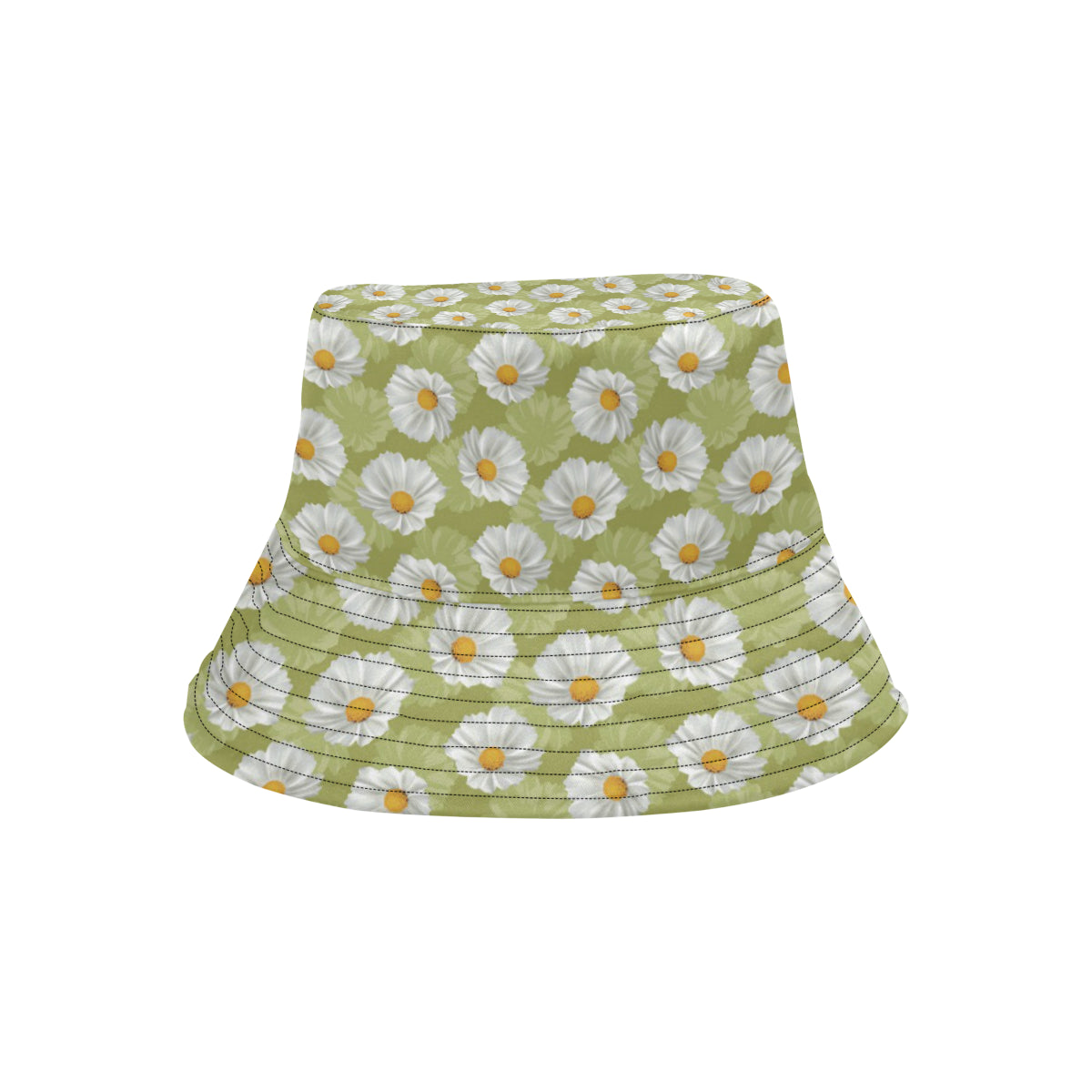 Daisy Pattern Print Design DS06 Unisex Bucket Hat