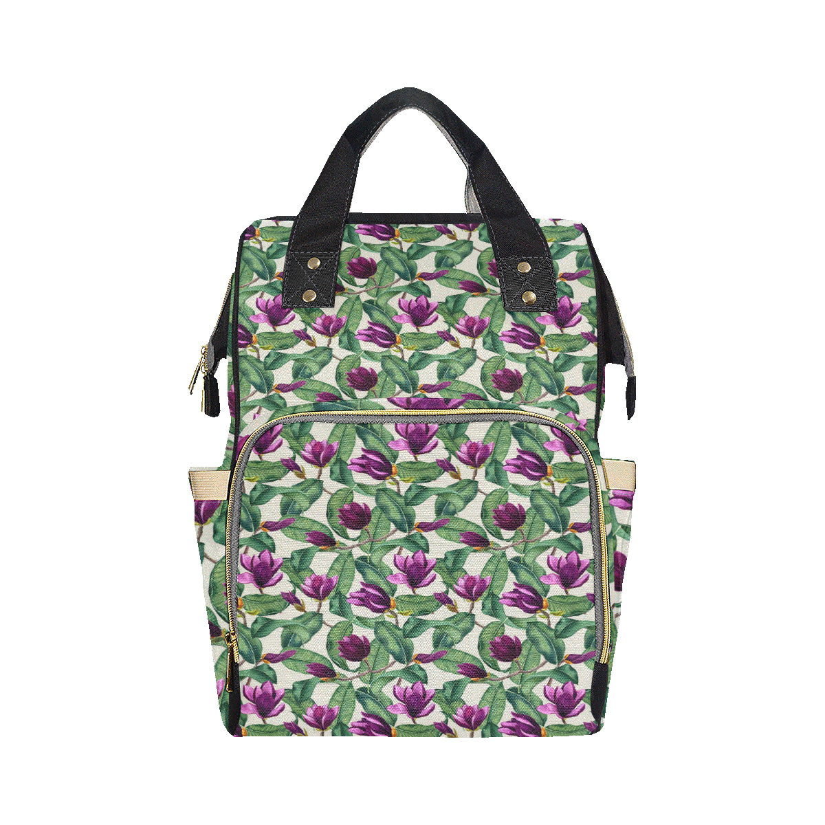 Magnolia Pattern Print Design MAG07 Diaper Bag Backpack