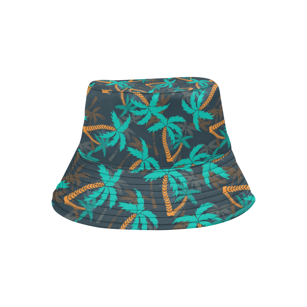 Palm Tree Pattern Print Design PT01 Unisex Bucket Hat