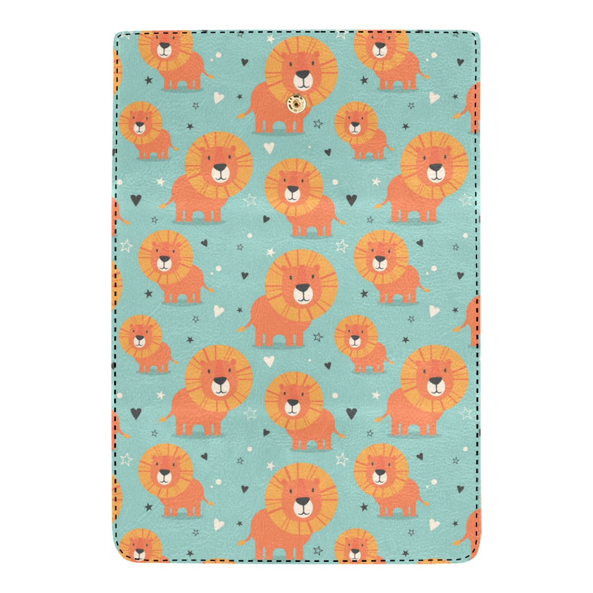 Lion Baby Pattern Print Design 03 Women's Trifold Wallet