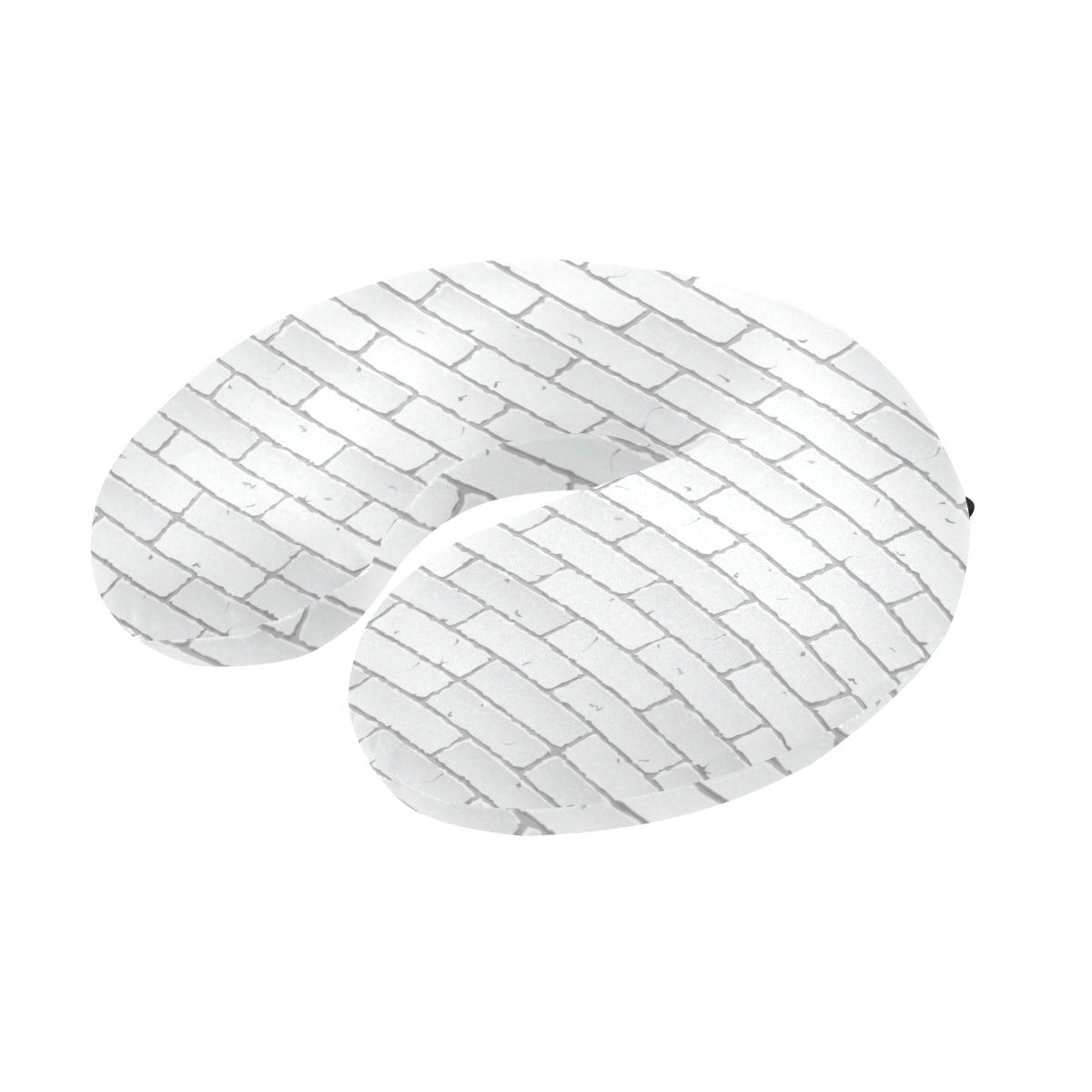 Brick White Pattern Print Design 03 U-Shaped Travel Neck Pillow