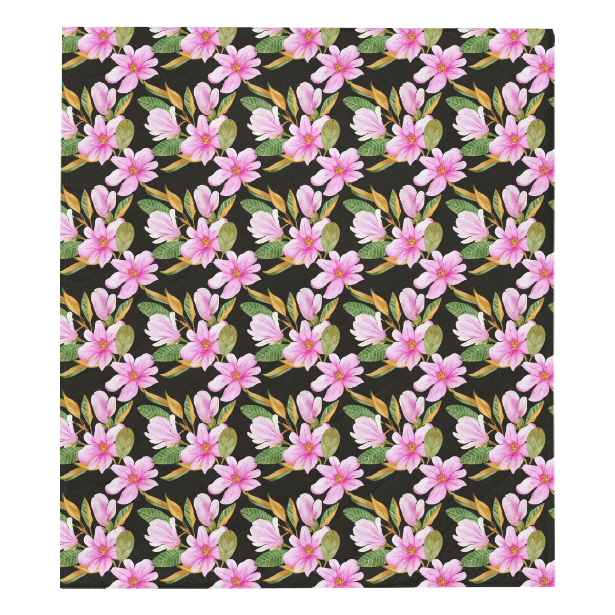 Magnolia Pattern Print Design MAG08 Premium Quilt