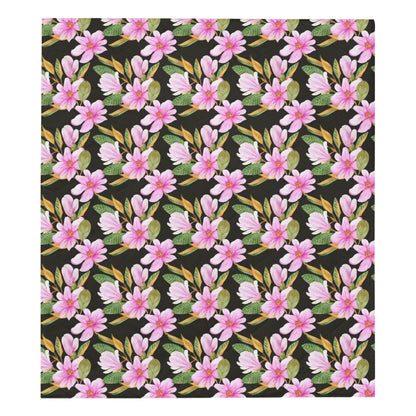 Magnolia Pattern Print Design MAG08 Premium Quilt