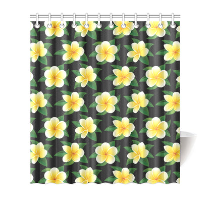 Plumeria Pattern Print Design A03 Shower Curtain
