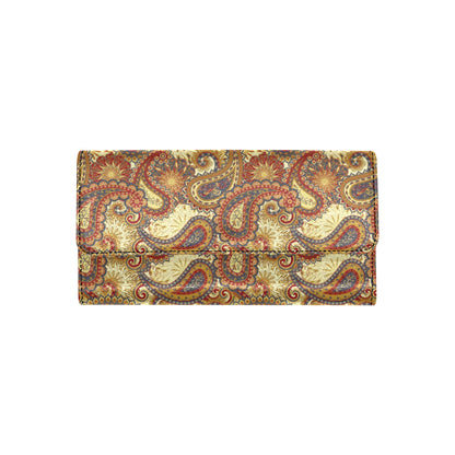 Boho Pattern Print Design 08 Women's Trifold Wallet