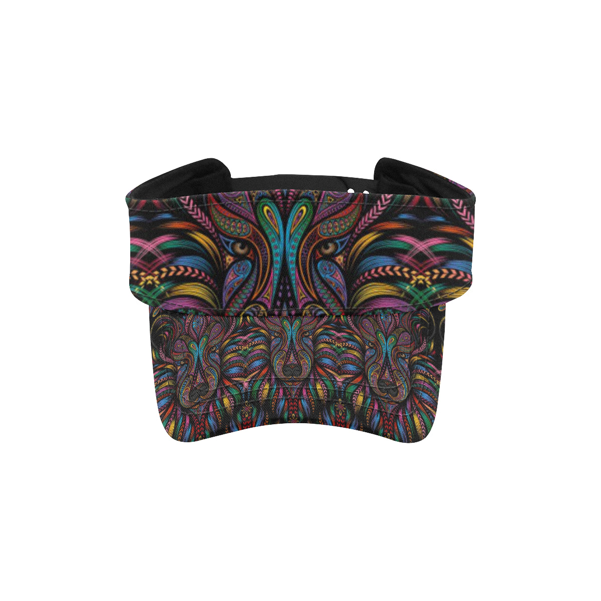Colorful Art Wolf Unisex Sun Visor
