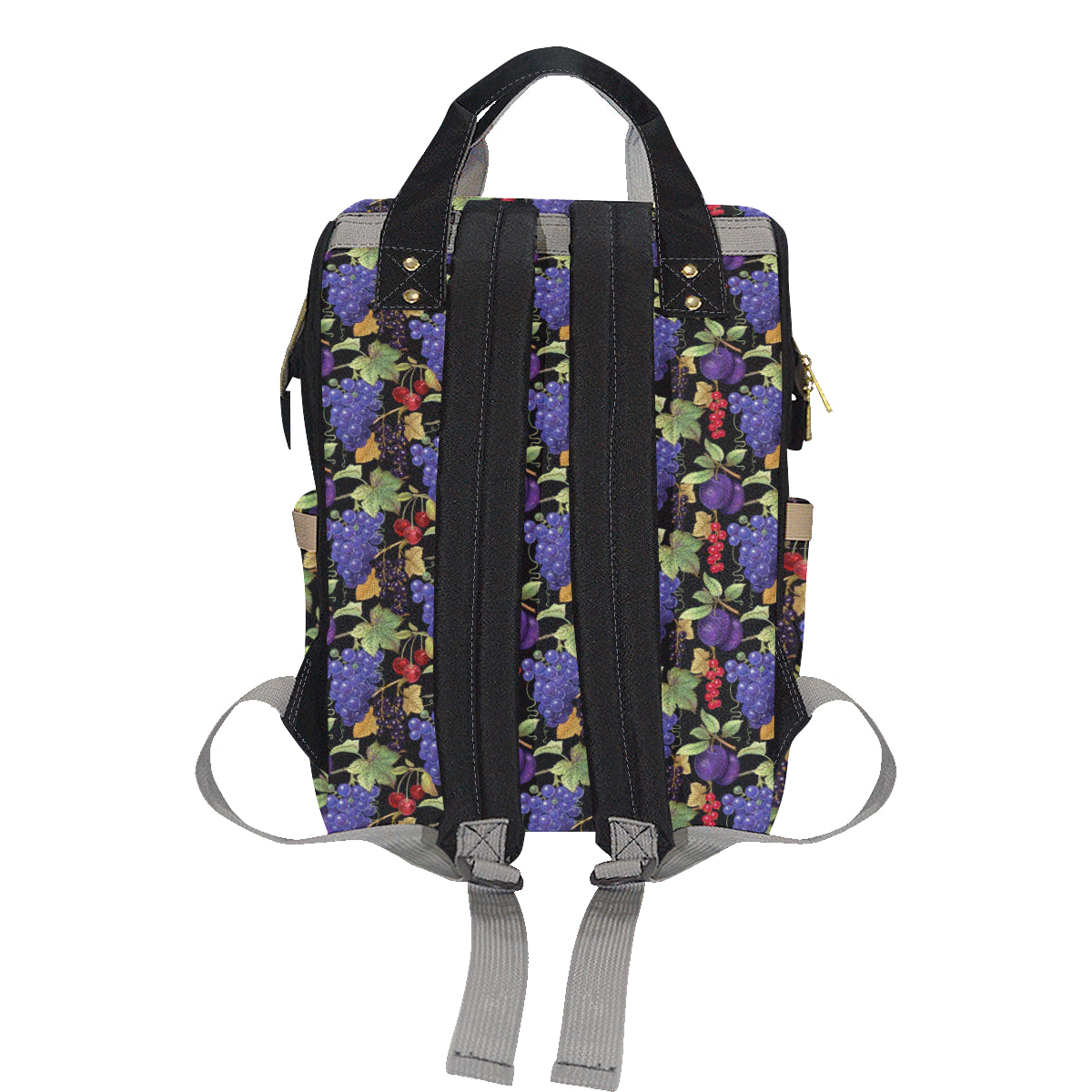 Grape Pattern Print Design GP05 Diaper Bag Backpack