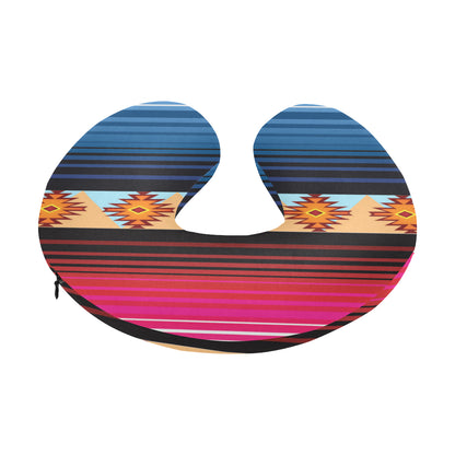 Mexican Pattern Print Design 03 U-Shaped Travel Neck Pillow