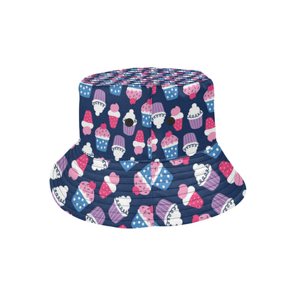 Cupcake Pattern Print Design CP04 Unisex Bucket Hat