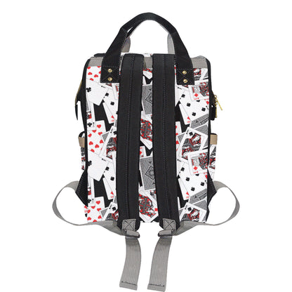 Poker Cards Pattern Print Design A04 Diaper Bag Backpack