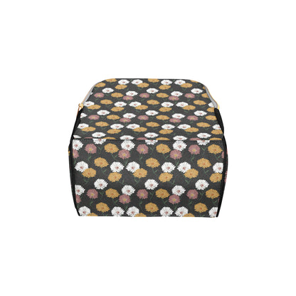 Daisy Pattern Print Design DS04 Diaper Bag Backpack