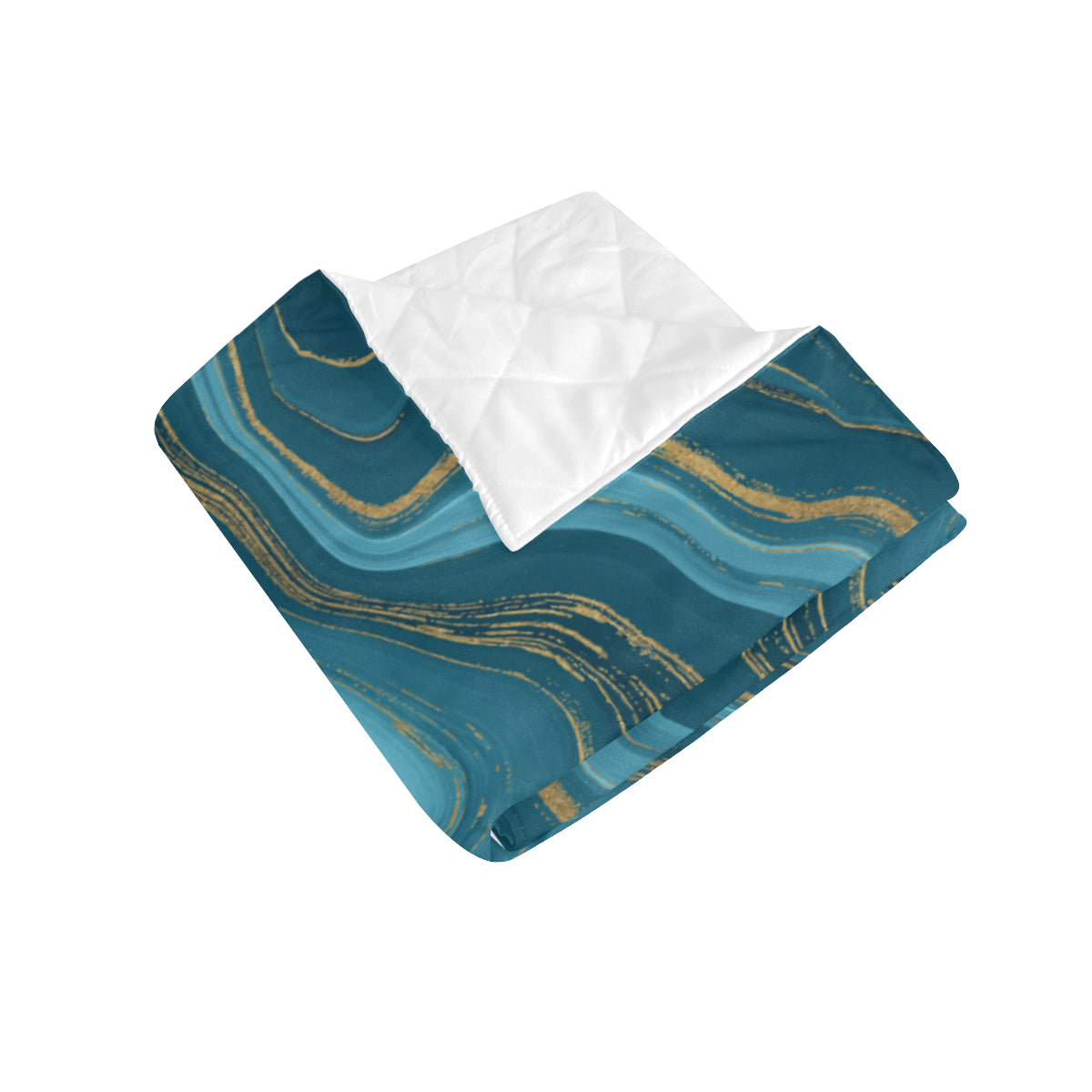 Liquid Pattern Print Design 04 Premium Quilt