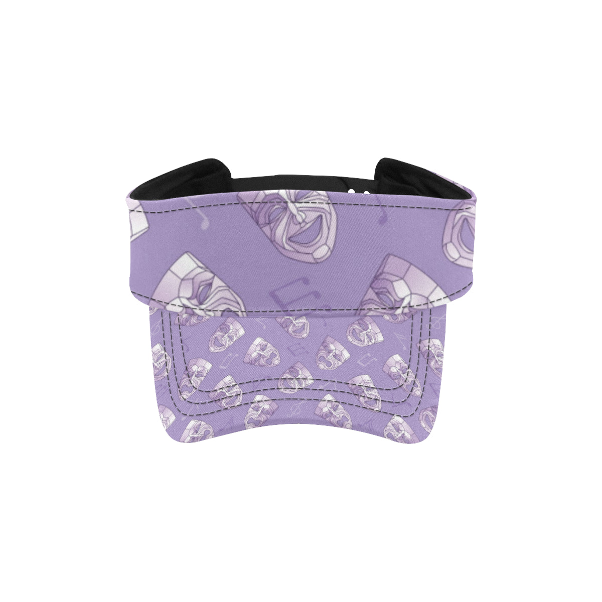 Acting Mask Pattern Print Design 05 Unisex Sun Visor