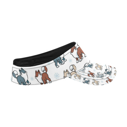 Alaskan Malamute Pattern Print Design 02 Unisex Sun Visor