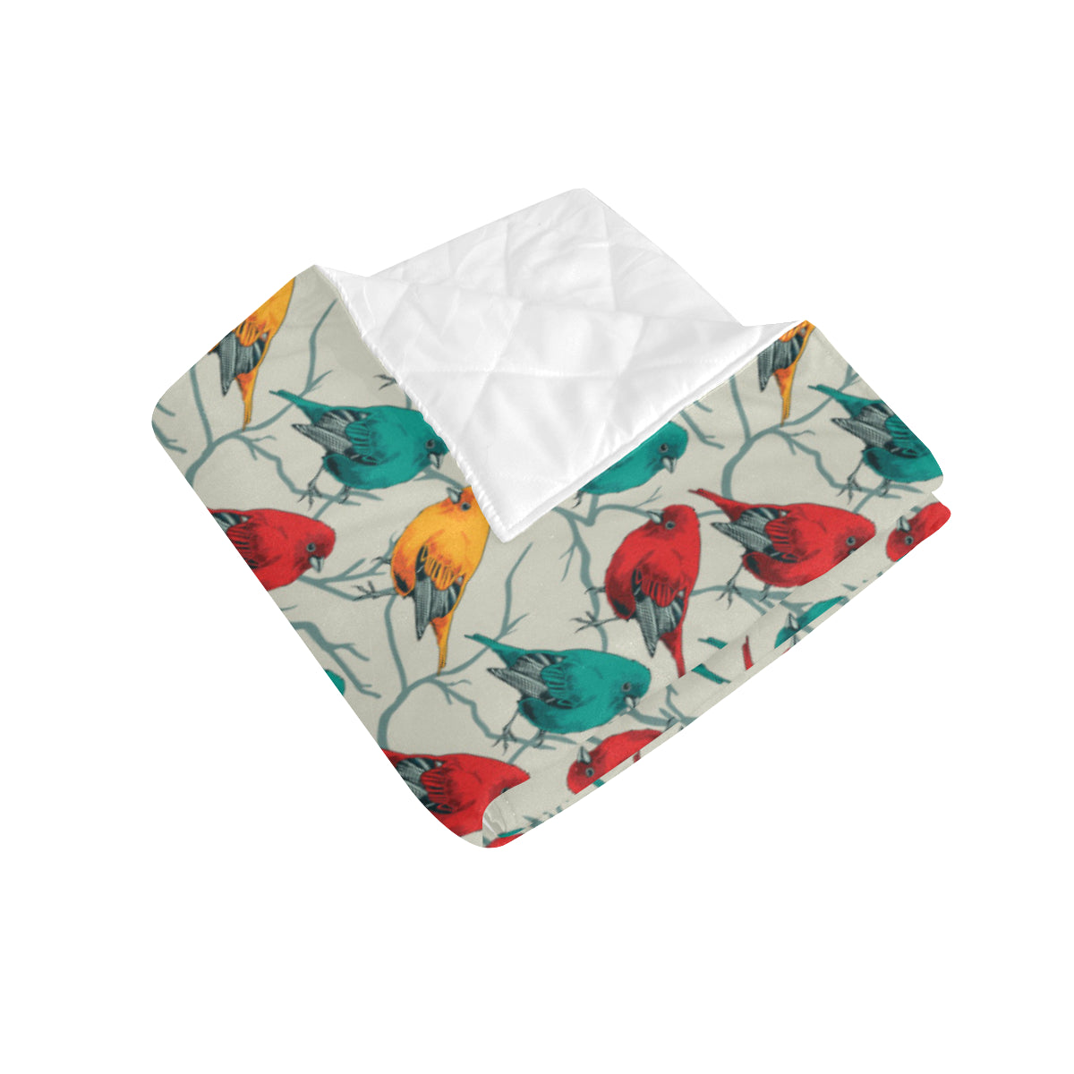 Birds Pattern Print Design 04 Premium Quilt