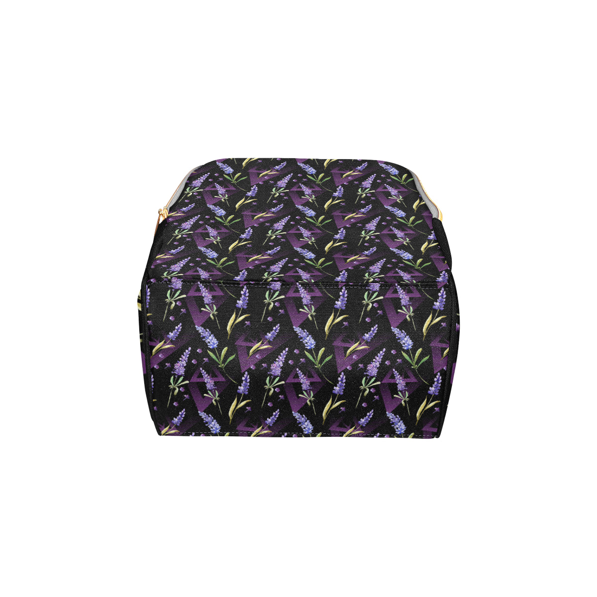 Lavender Pattern Print Design LV07 Diaper Bag Backpack