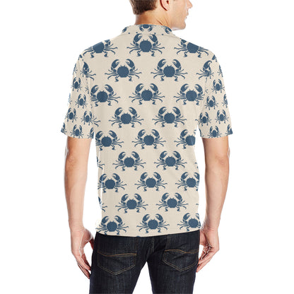 Crab Pattern Print Design 02 Men Polo Shirt