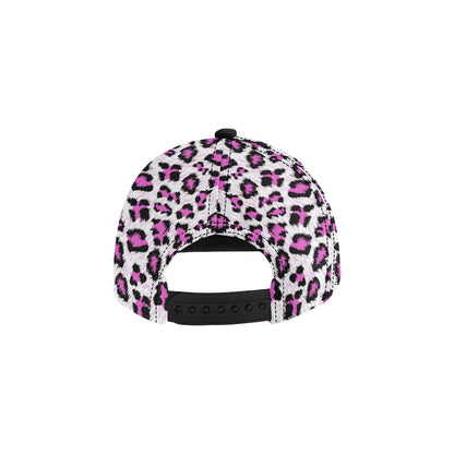 Leopard Pink Skin Print Snapback Cap