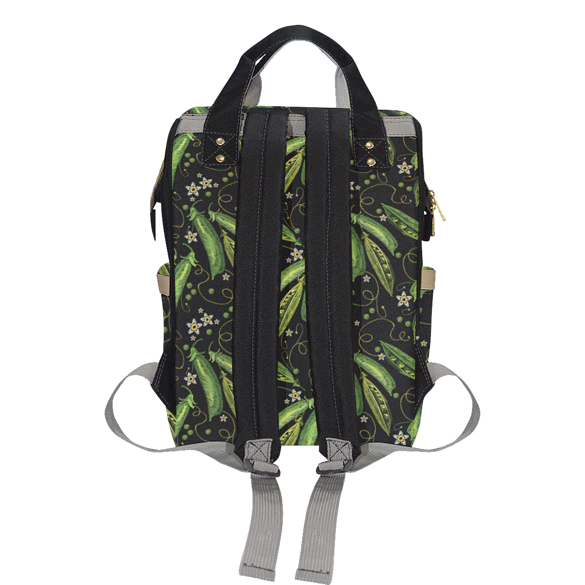 Peas Pattern Print Design A02 Diaper Bag Backpack