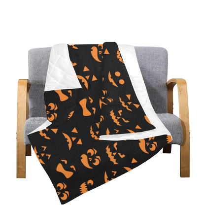 Halloween Pattern Print Design 02 Premium Quilt