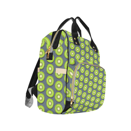 Kiwi Pattern Print Design KW06 Diaper Bag Backpack