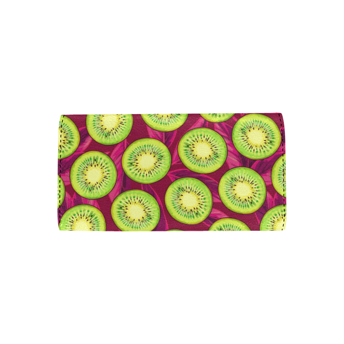 Kiwi Pattern Print Design KW05 Women's Trifold Wallet