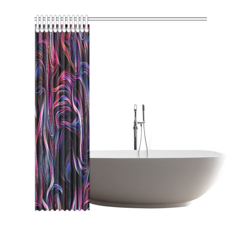 Liquid Pattern Print Design 01 Shower Curtain