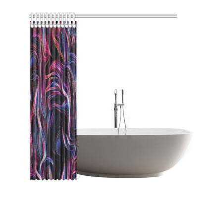 Liquid Pattern Print Design 01 Shower Curtain