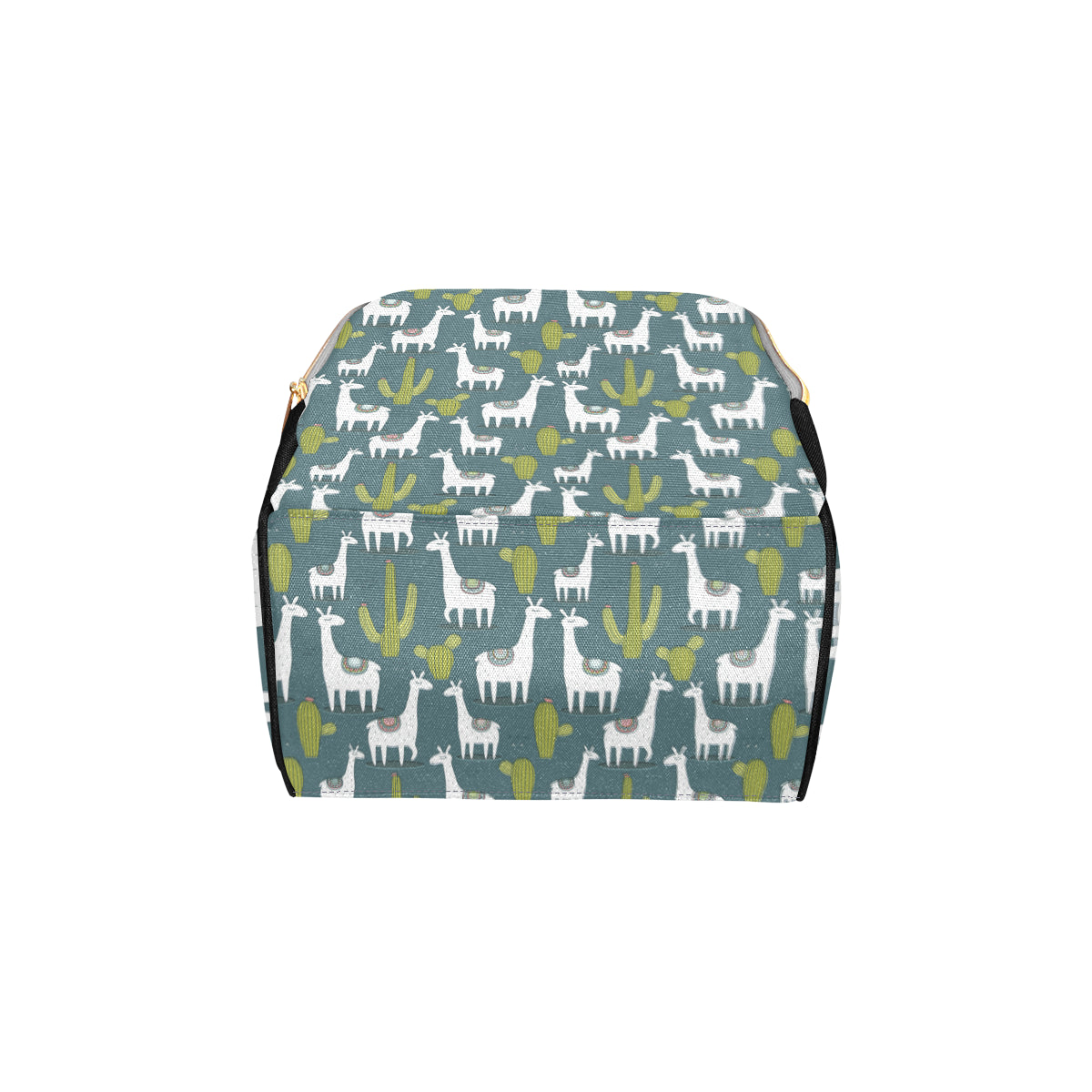 Llama Cactus Pattern Print Design 03 Diaper Bag Backpack