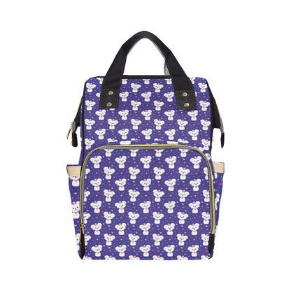 Maltese Pattern Print Design 02 Diaper Bag Backpack