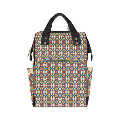Aztec Pattern Print Design 01 Diaper Bag Backpack