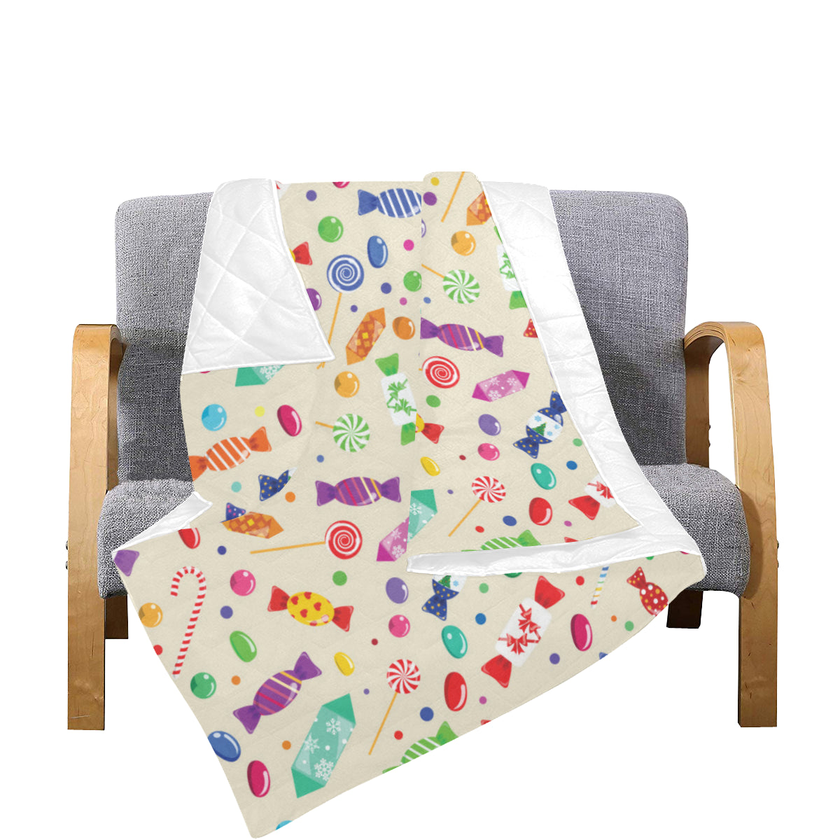 Candy Pattern Print Design 04 Premium Quilt