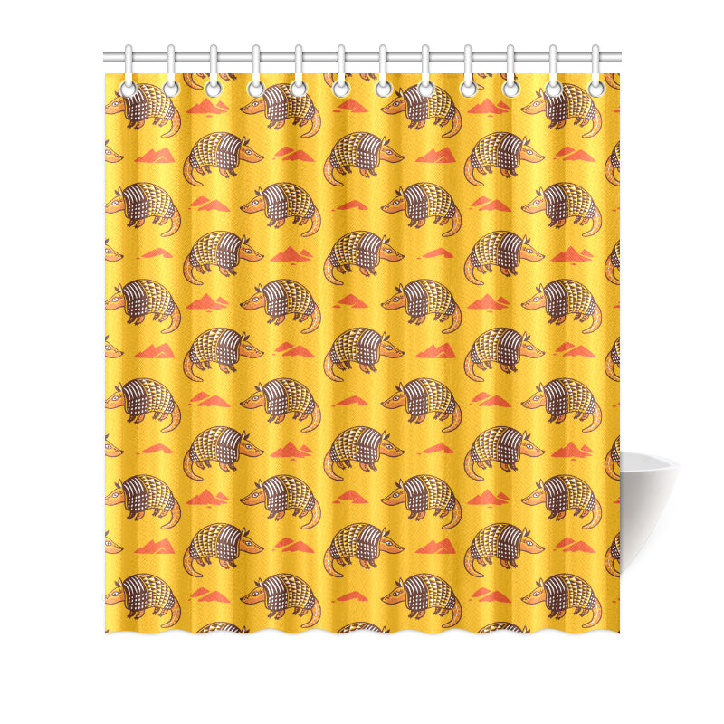 Armadillo Pattern Print Design 03 Shower Curtain
