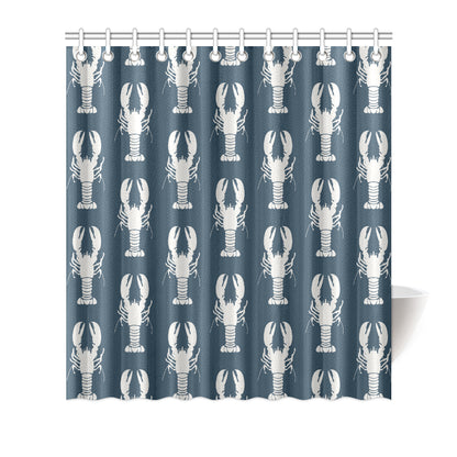 Lobster Pattern Print Design 02 Shower Curtain