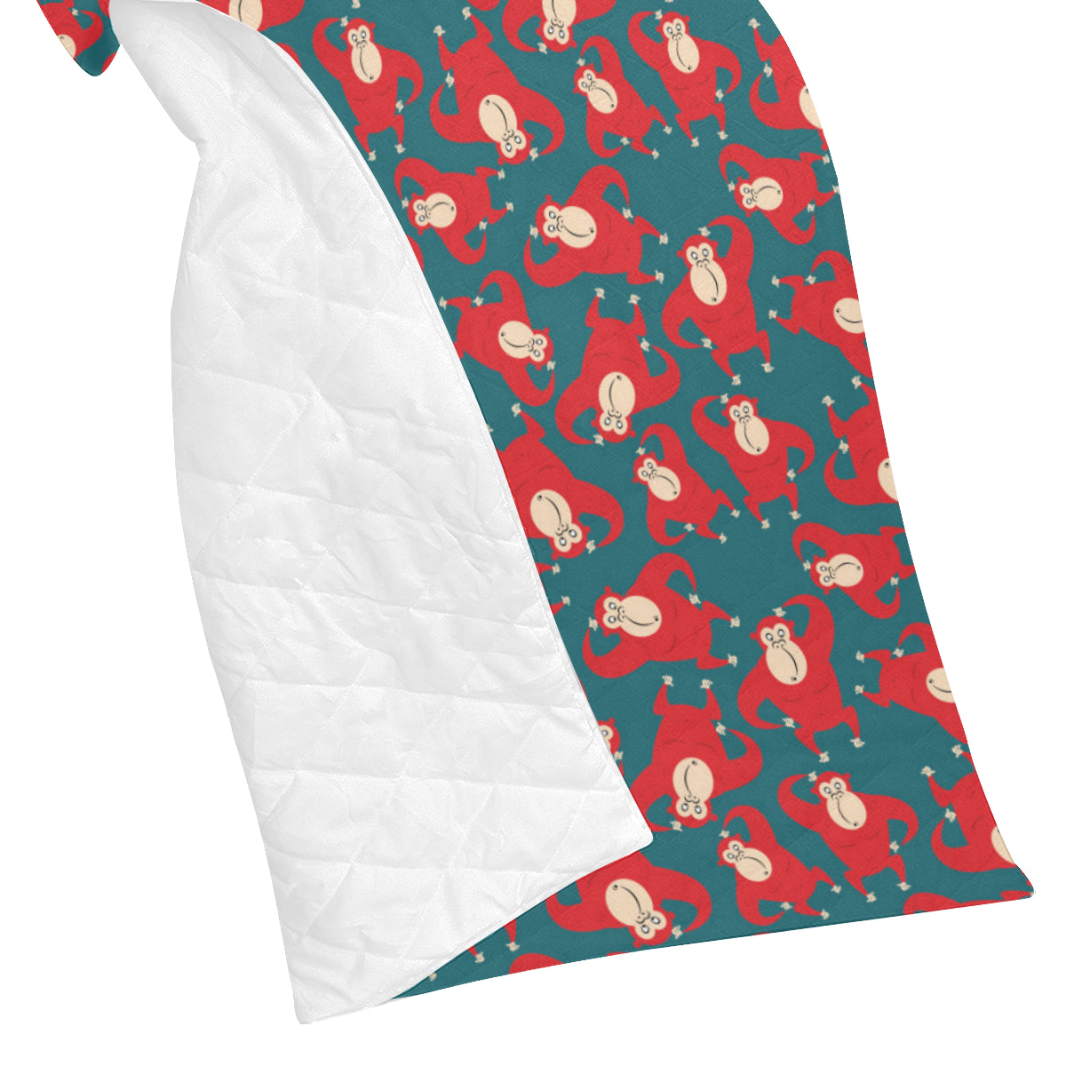 Chimpanzee Pattern Print Design 04 Premium Quilt